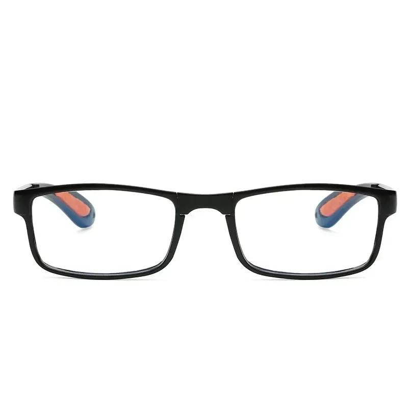 Lunettes de lecture pliantes avec étui, Anti-lumière bleue, presbytie rétro unisexe, lunettes de poc