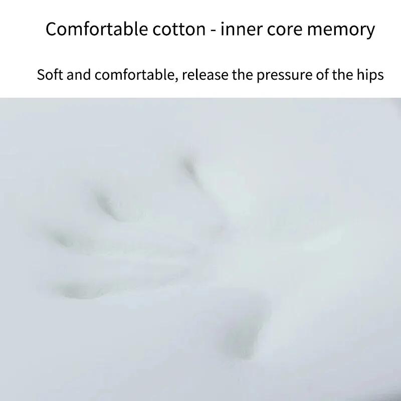 Coussin de siège ergonomique en coton à mémoire de forme pour étudiant, coussin pour hémorroïdes, ou