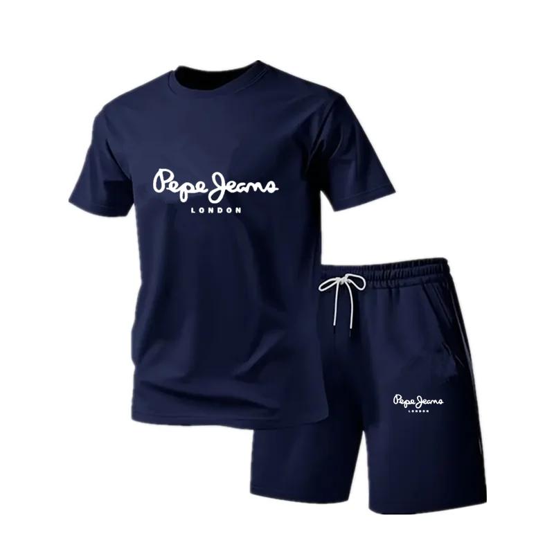 Nouvel ensemble de vêtements de sport d'été pour hommes, t-shirt à manches courtes et short, ensembl