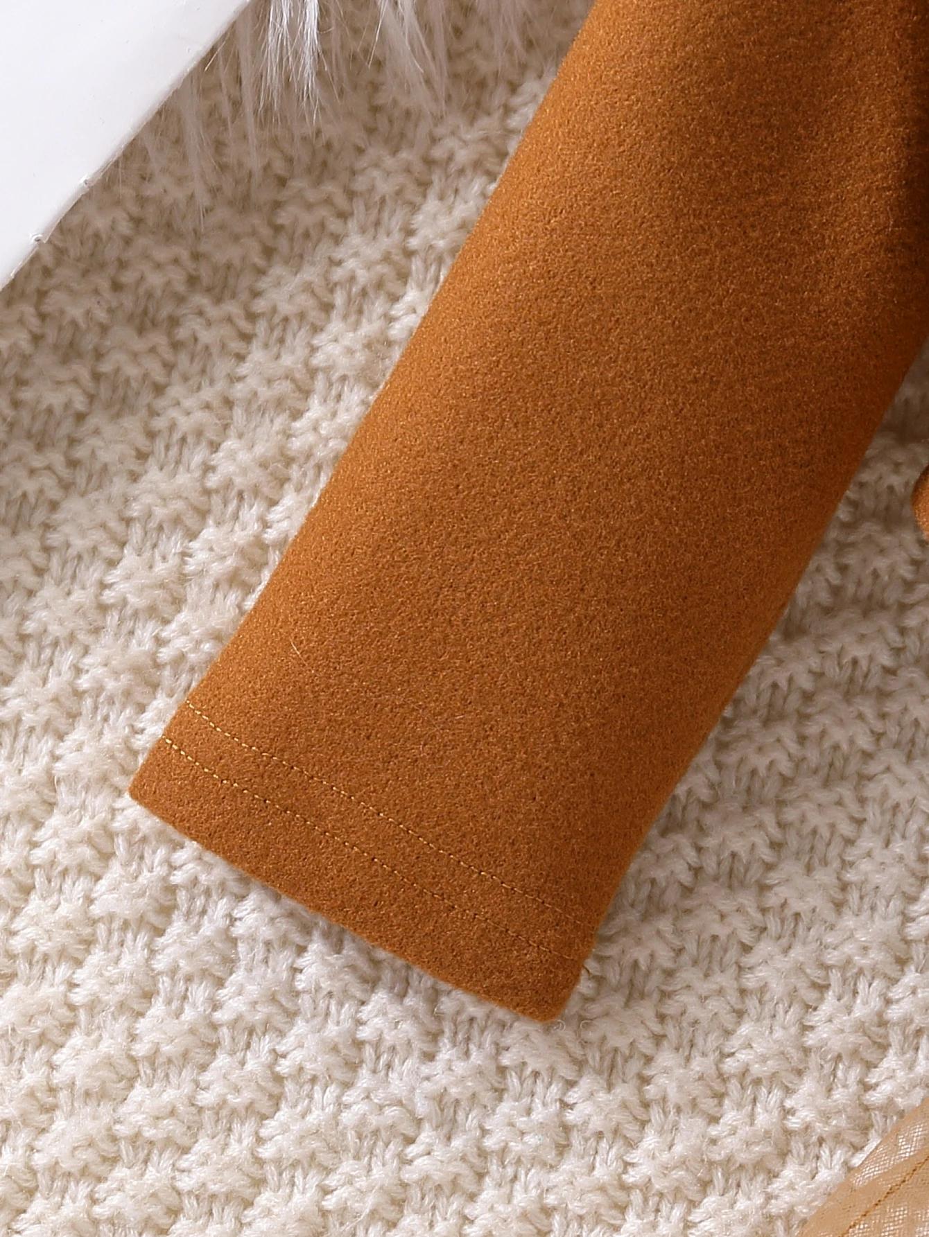 Ensemble jupe et veste courte en tulle à carreaux pour bébé fille
