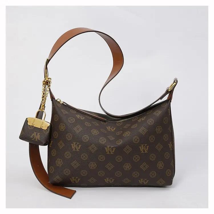 Sacs à langer élégants de couleur unie pour femmes, sac fourre-tout décontracté et stylé, sac bandou