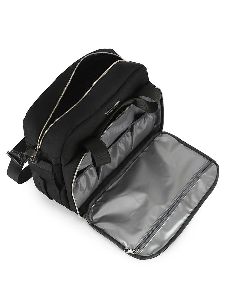 Sac à langer grande capacité, sac à bandoulière simple avec compartiment humide/sec et fonction de c