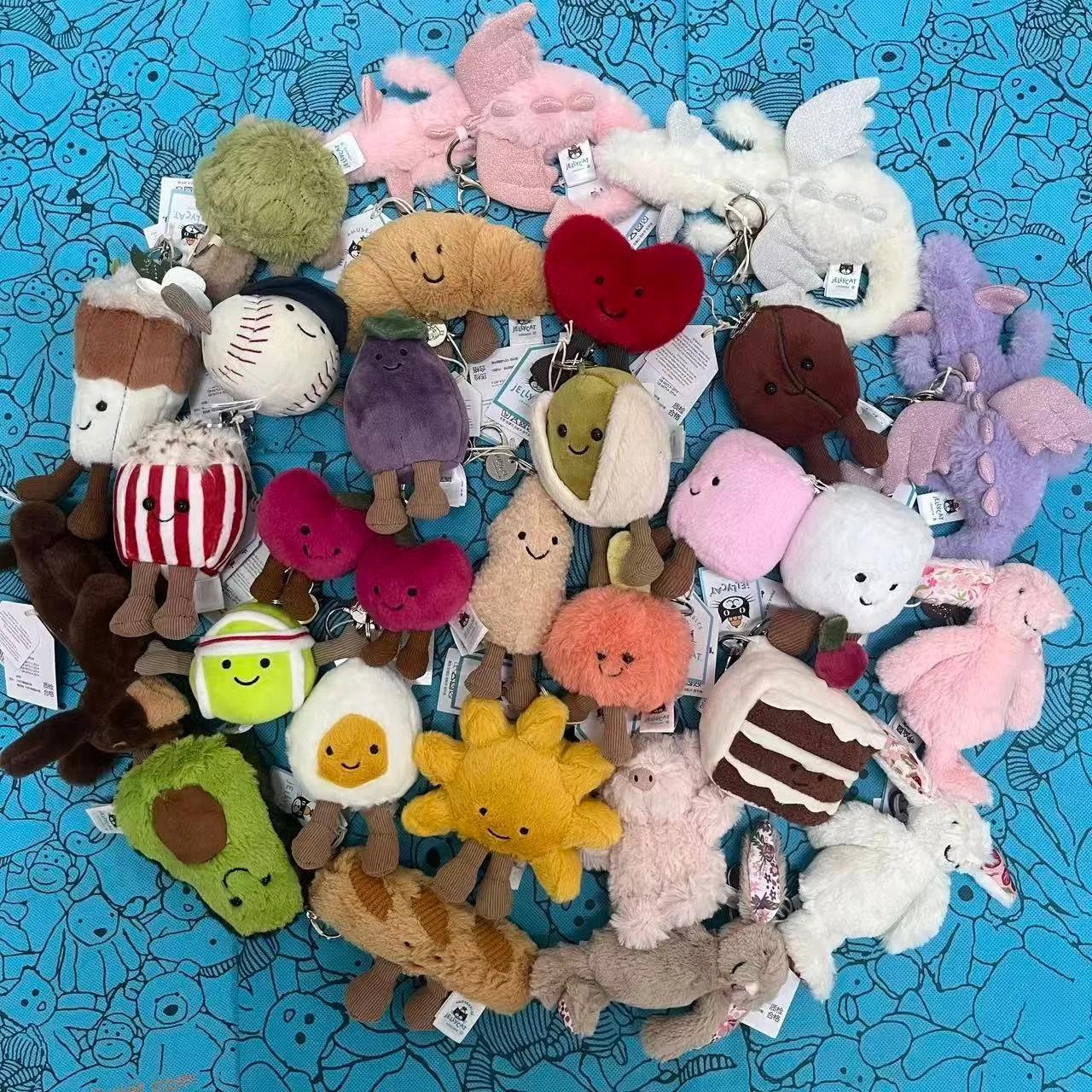 Nouveau porte-clés en peluche Kawaii Jc Cute Plush Toy, étiquette sac à main fille mignonne, jouet e