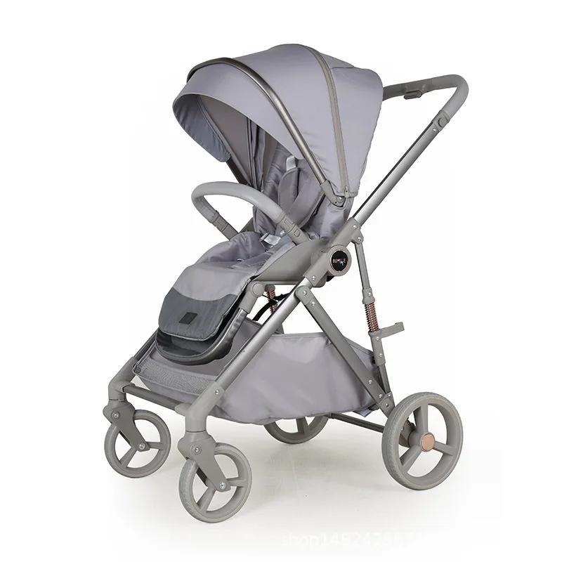 2025 nouvelle poussette bébé C15 légère et facile à plier poussette bébé avec quatre roues absorbant