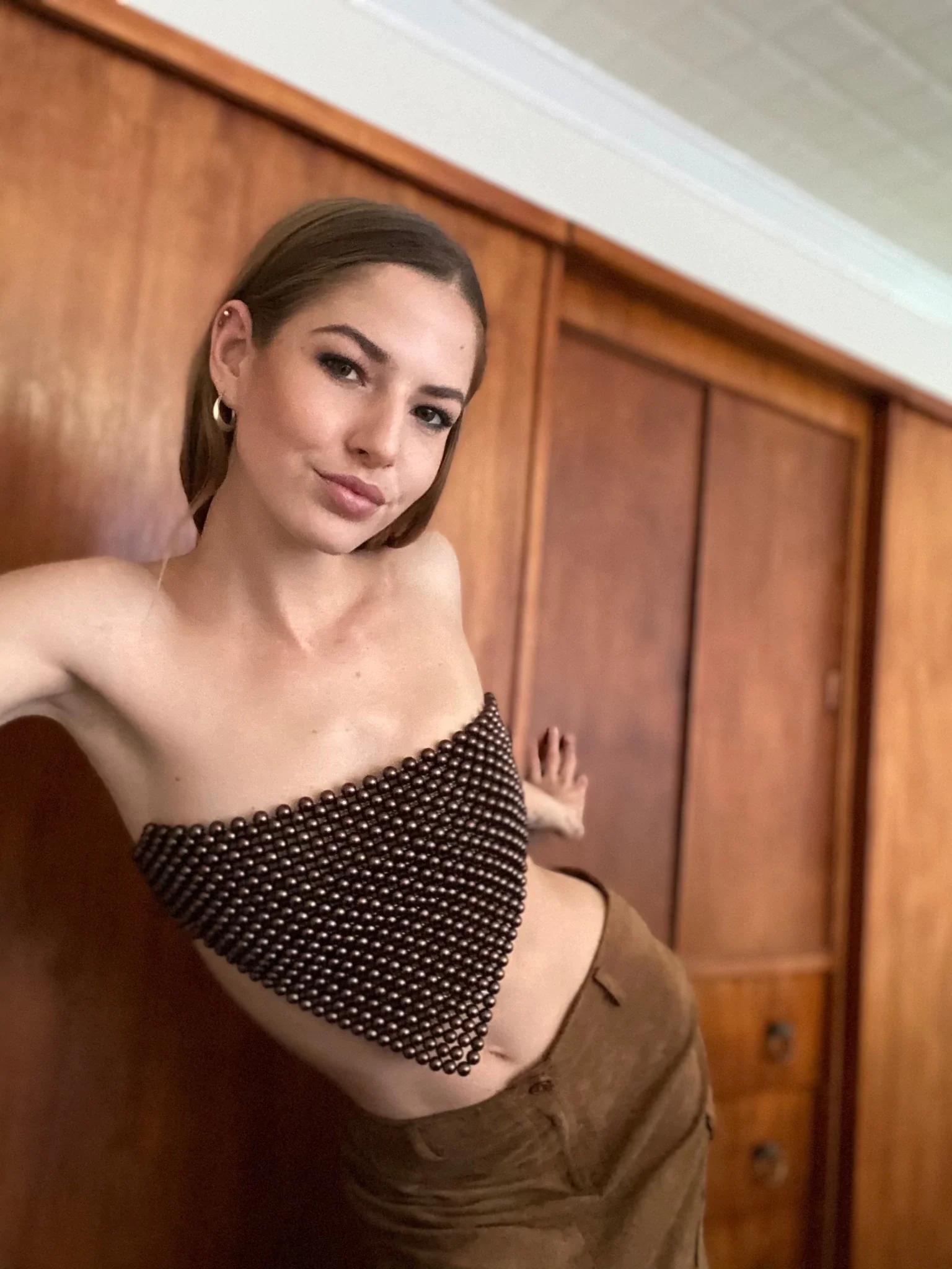 Haut court en résille avec perles pour femme, camisole évidée, couvertures de vacances de plage, chi