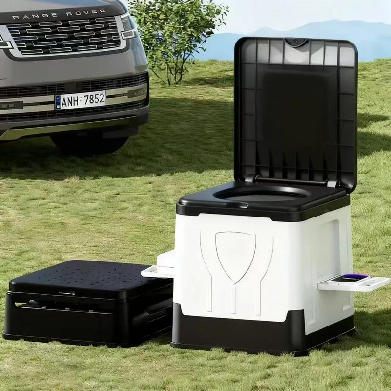 Toilettes pliantes pour voiture, toilettes d'urgence mobiles pour voyages en camping, toilettes temp