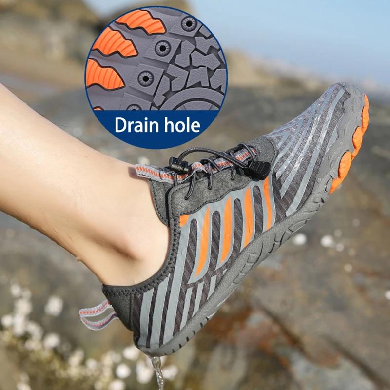 Chaussures aquatiques amphibies EOCENE à séchage rapide pour la plage, la natation, le surf, la rand