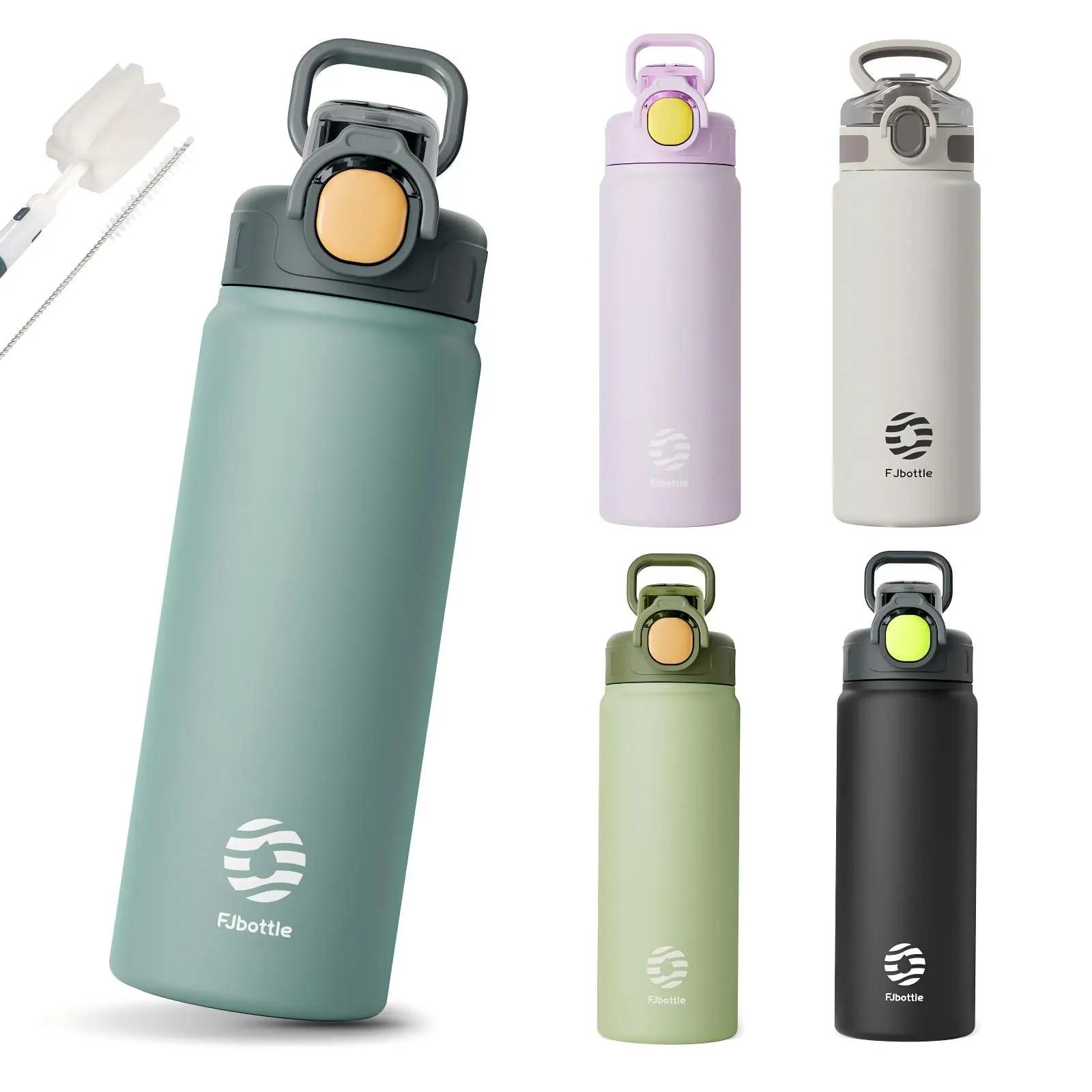 FEIJIAN bouteille Thermos avec paille 600ml 720ml tasse thermique en acier inoxydable flacon isolé p