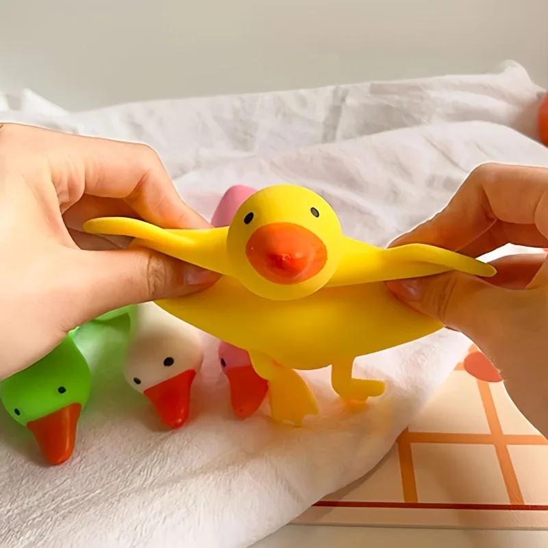 Jouets anti-stress Squishy en forme de canard, mignons animaux d'oie, jouets de décompression pour e