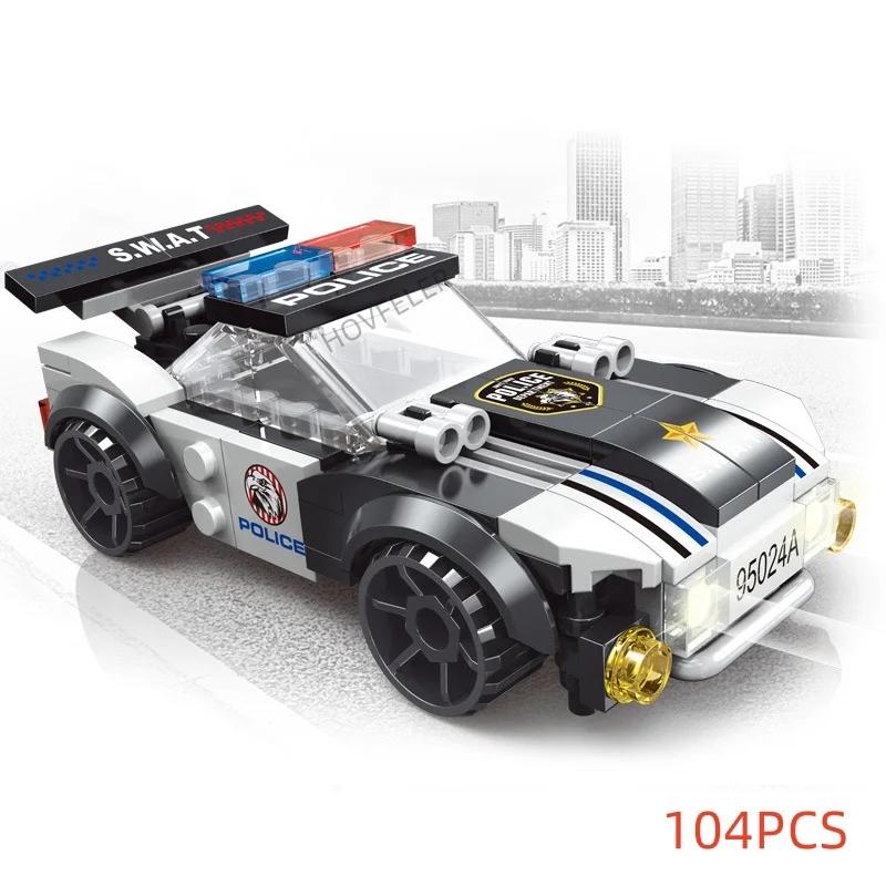 Super Police avion de ville hélicoptère à double Rotor voiture célèbre SWAT blocs de construction br