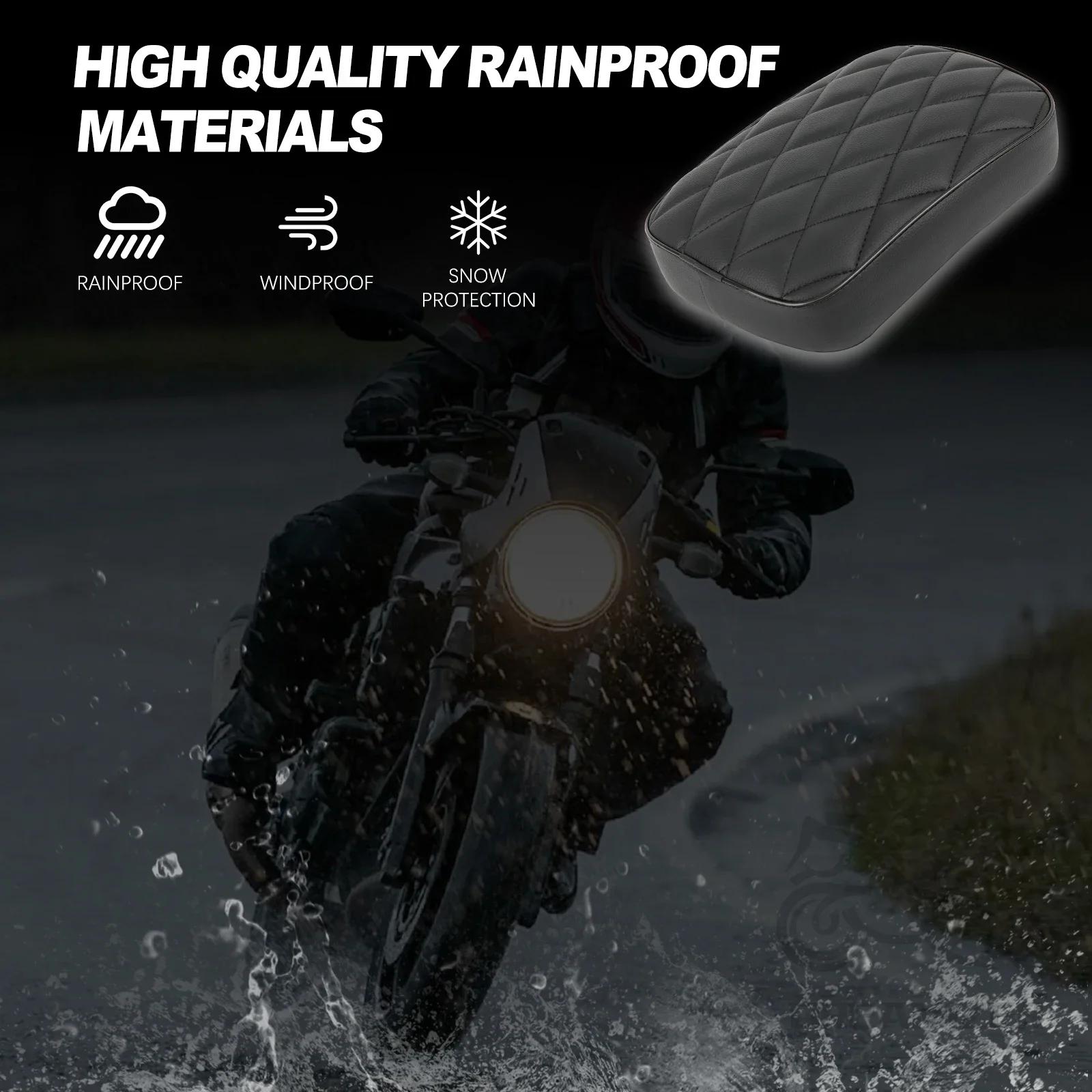 Siège de passager arrière universel noir à ventouse pour moto, pour Harley 883 1200 48 Choppers Bobb