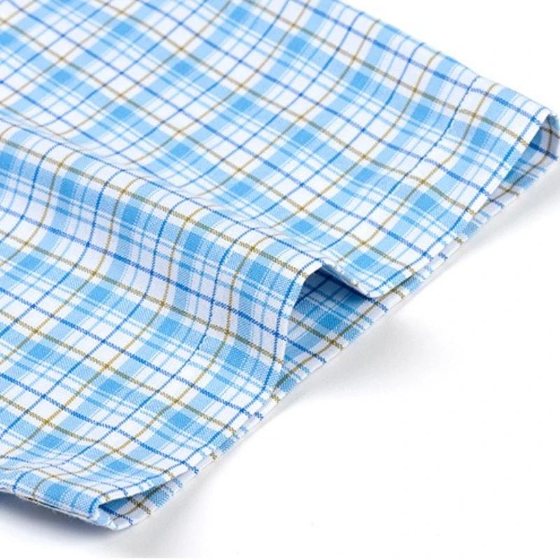 160KG chemises pour hommes Big and Tal classique Plaid rayure Oxford 100 coton chemise à manches cou