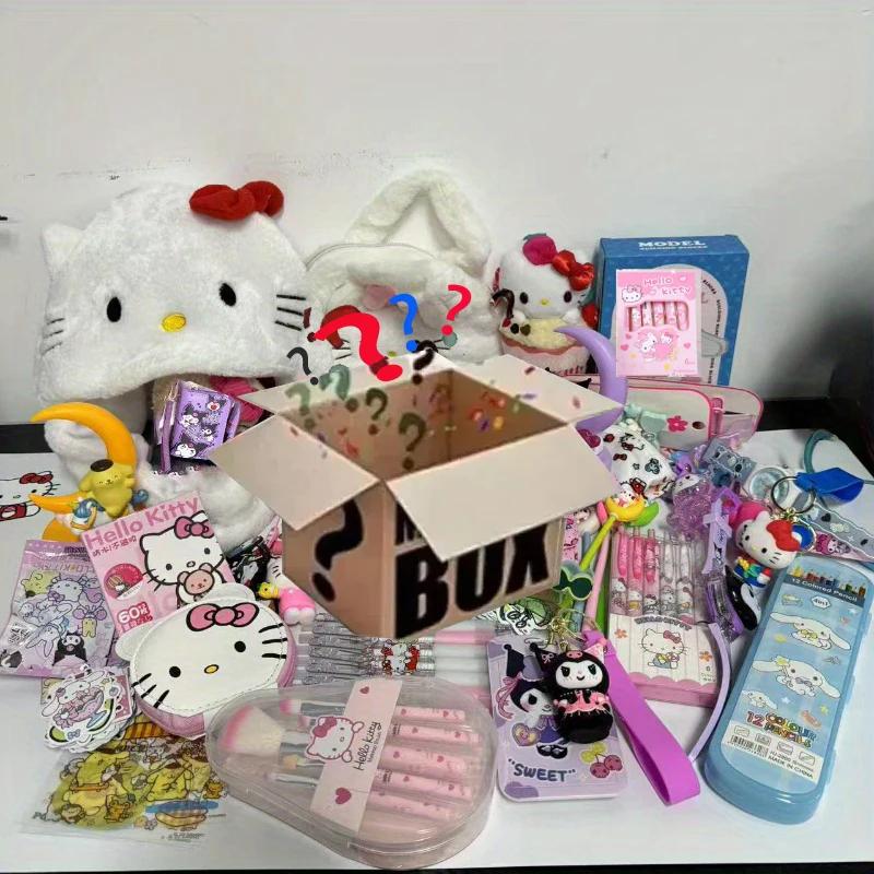 Sac de jouets de décompression mystérieux Sanrio, 5 à 50 pièces, Hello Kitty Kuromi, 300 styles diff