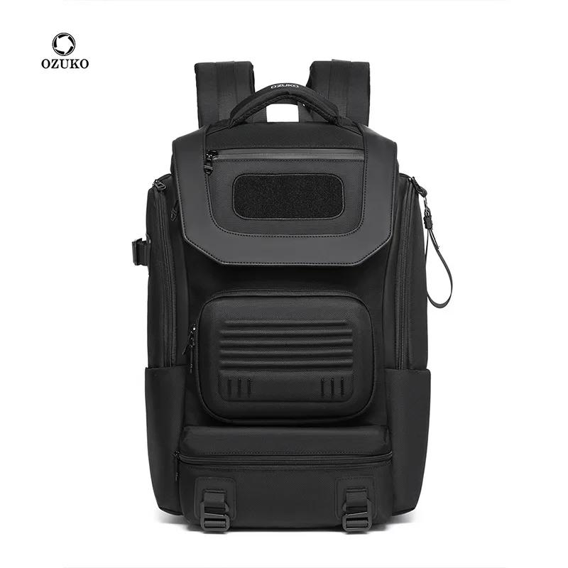 Ozuko sac à dos pour hommes sac de voyage multifonctionnel en plein air grande capacité étanche comp