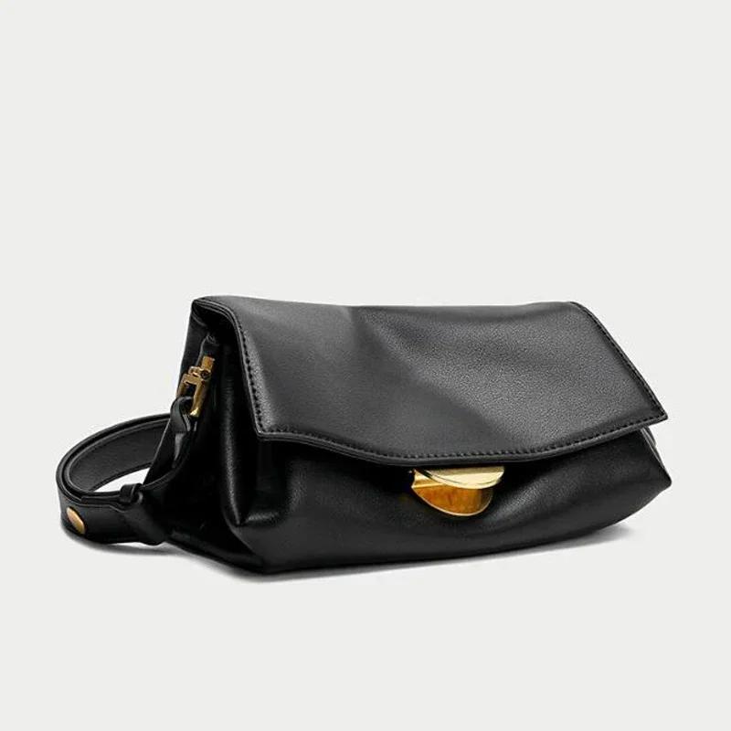 Sac à bandoulière en cuir pour femmes, sacs à bandoulière, plusieurs poches, sac à main à sangle rég