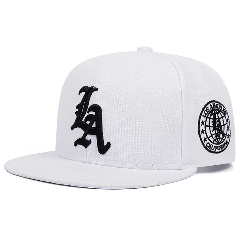 Chapeau de Baseball Simple en coton brodé avec lettres de la terre de Los Ange pour femmes et hommes
