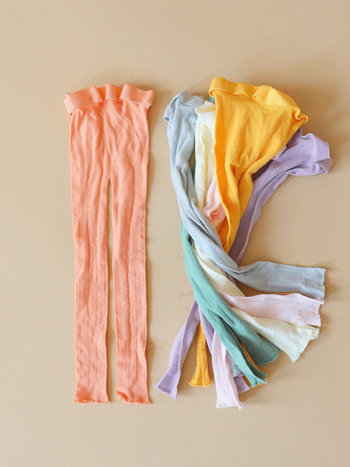 1 paire de bas d'été en maille fine pour enfants, collants Lolita en résille mignons Vintage coréens