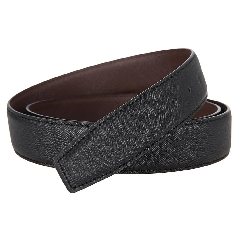 Cuir de vachette 3.4CM de large ceinture en cuir pour hommes ceinture de taille ceinture sans boucle