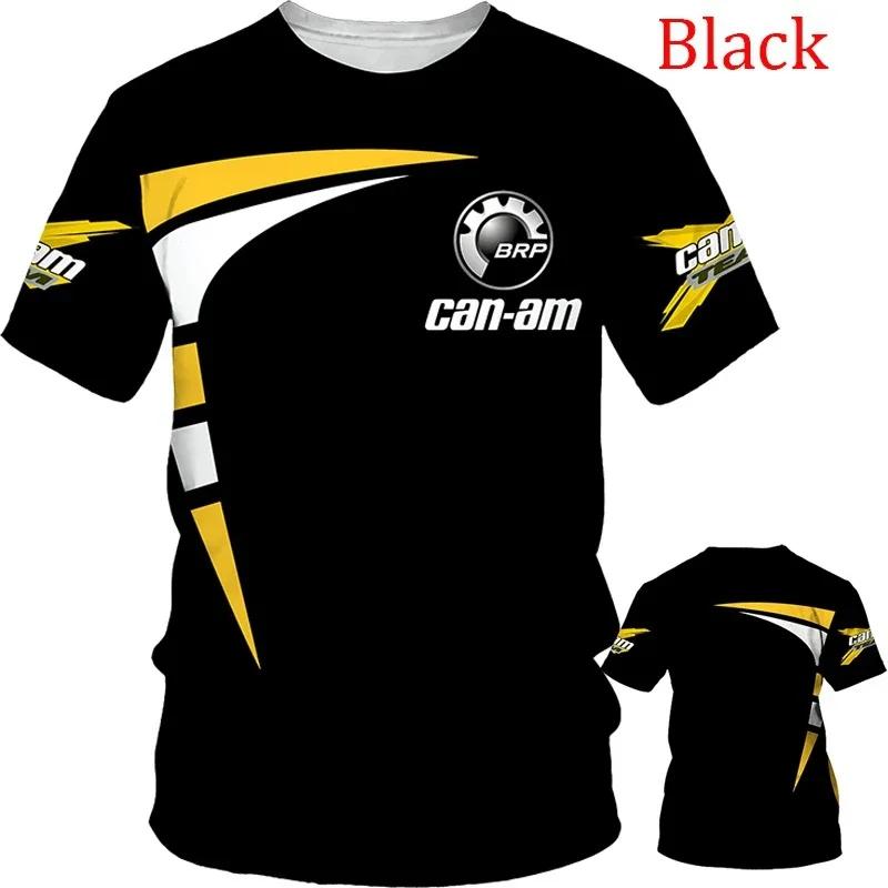 T-shirt de course moto pour homme BRP Can-Am, impression 3D, sport extrême, séchage rapide, respiran