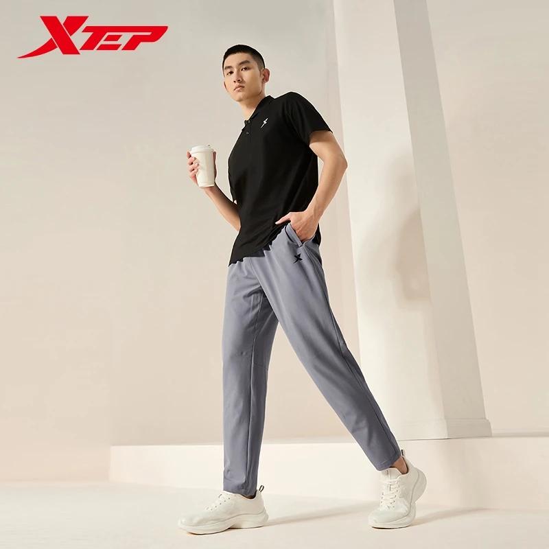 Xtep tissé pantalons de survêtement pour hommes été respirant hommes pantalons de survêtement trajet