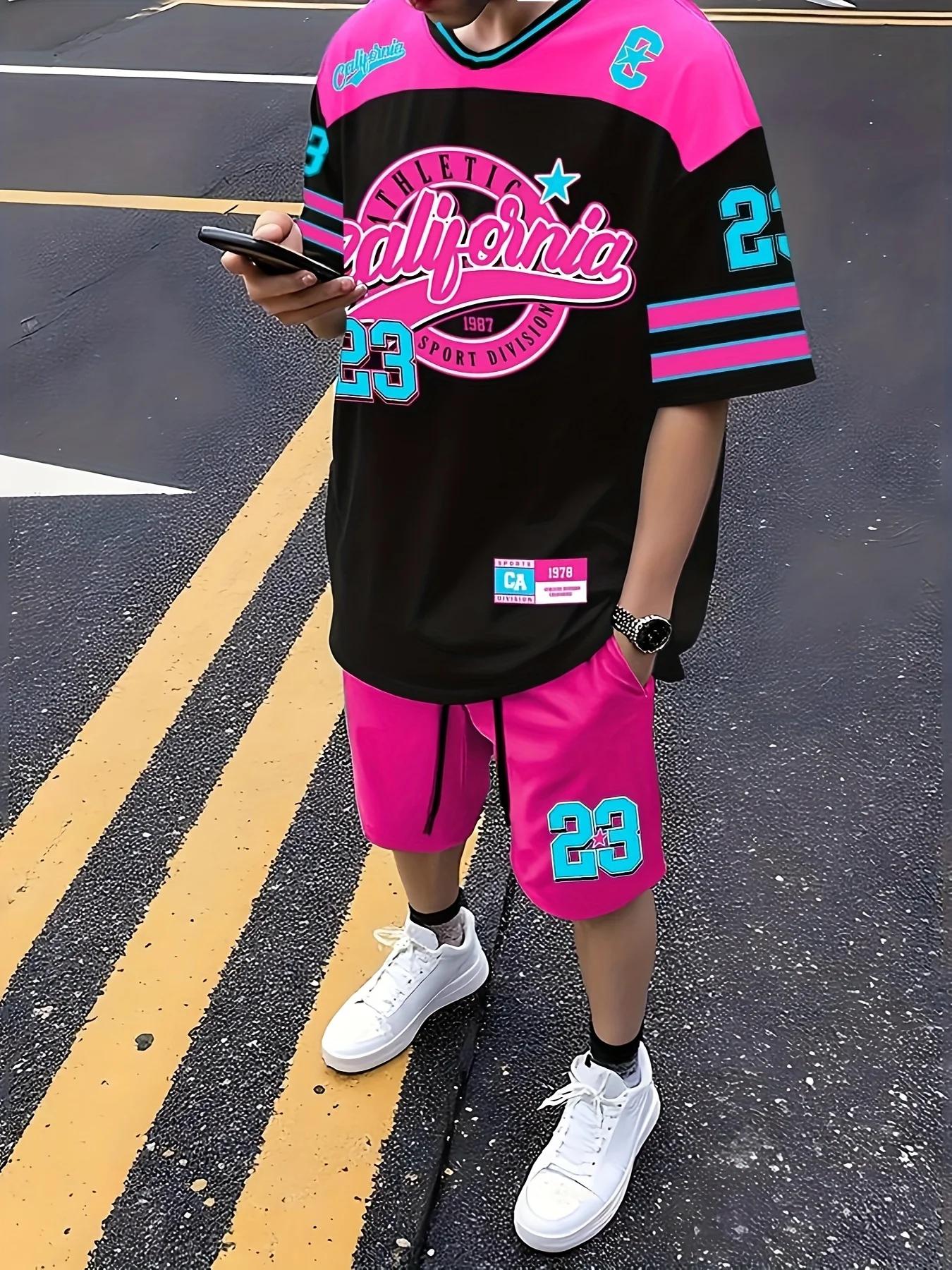Le nouvel ensemble d'été 2025 pour hommes comprend un confort et une douceur de la mode hip-hop déco