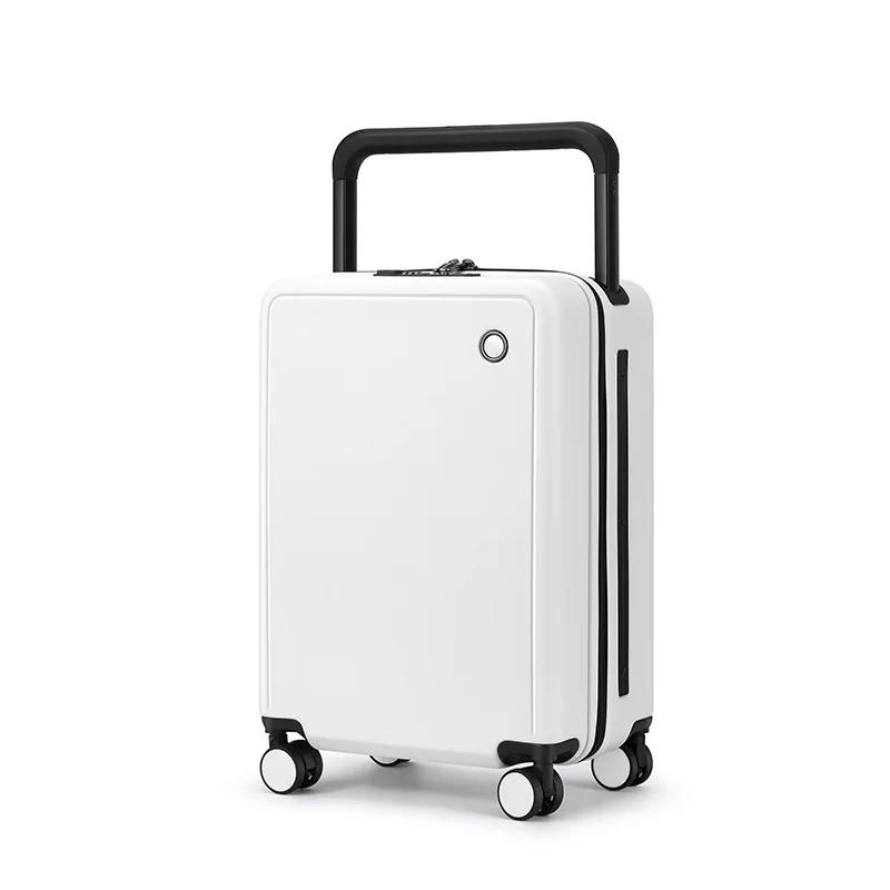 Valise de Voyage à Roulettes avec Fermeture Éclair, Bagage à Main, Trolley TSA, Mot de Passe, USB, 2