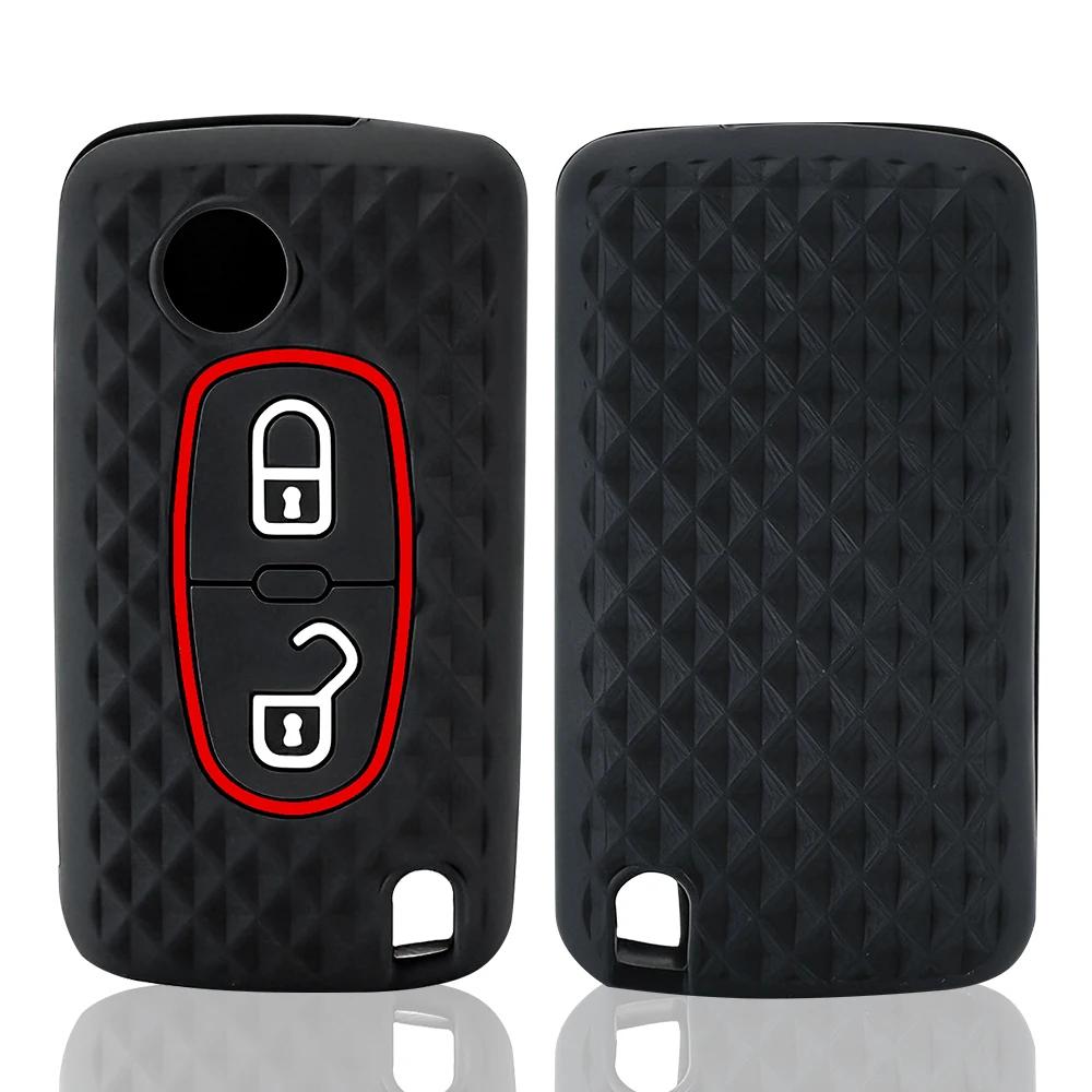 Housse de protection pour clé de voiture en silicone souple de qualité supérieure pour Citroën C-Cro
