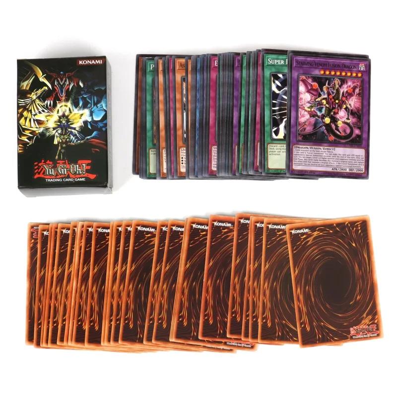 66-148 pièces cartes Yugioh avec boîte en fer blanc Yu Gi Oh carte anglais holographique lettre doré