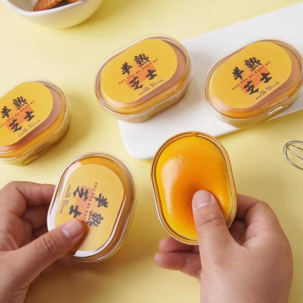 Jouet anti-stress en forme de pain au fromage simulé, à remontée lente, sensoriel, pour l'anxiété, T