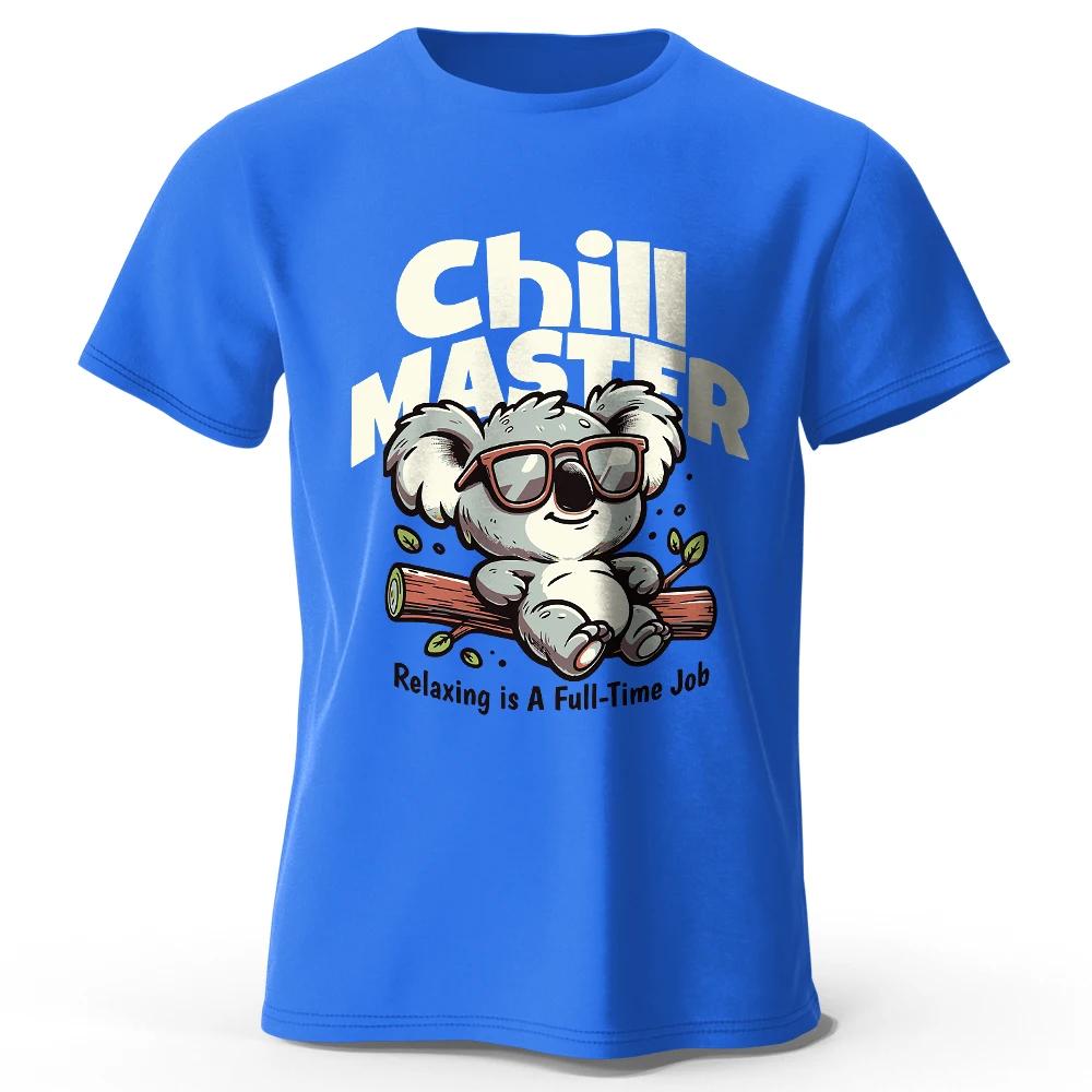 T-shirt animal fantaisiste peint à la main 100 % coton - Style dessin animé mignon, vêtements confor