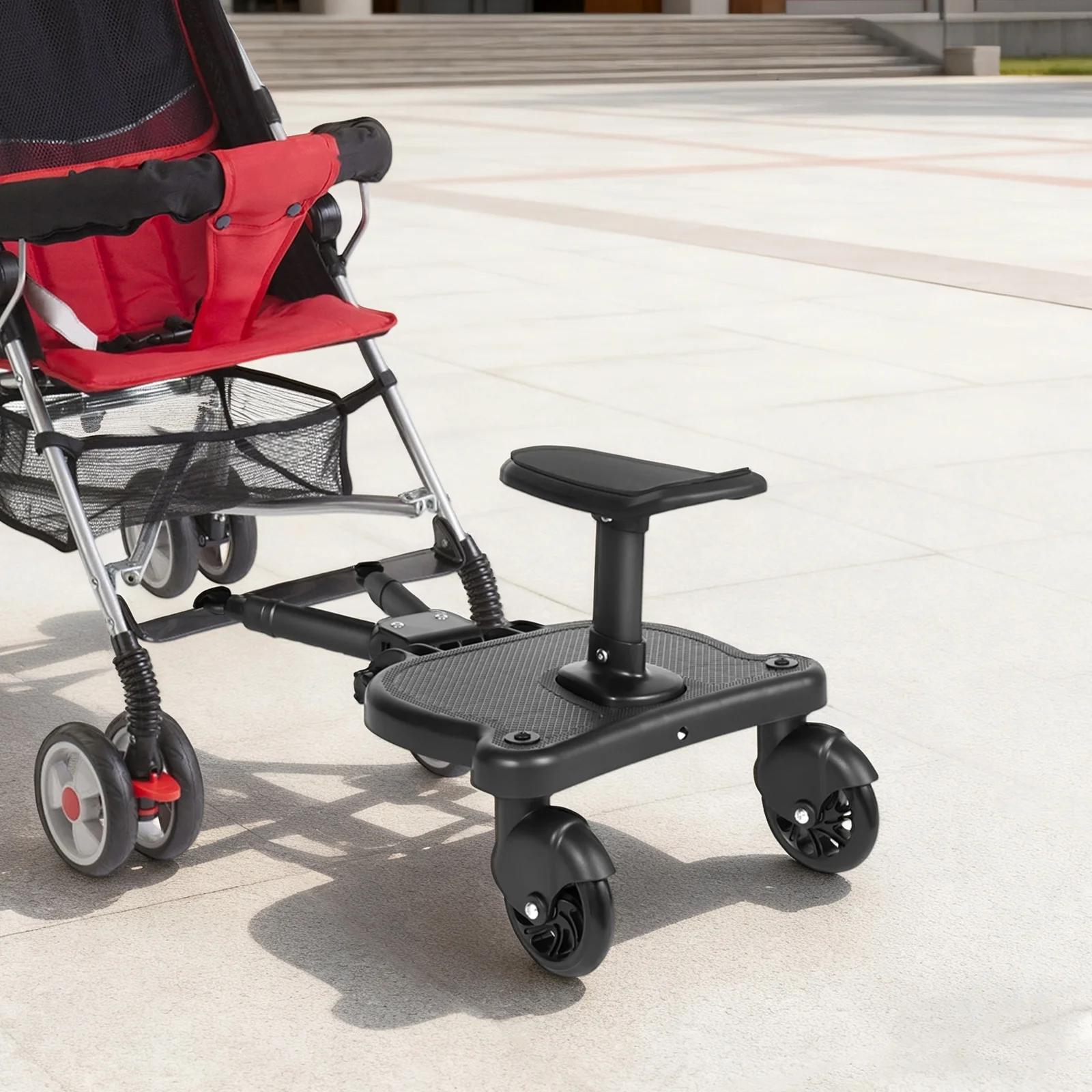 Planche universelle pour poussette 2 en 1 avec siège amovible, charge de 55 lb, PP PU EVA, réglable,
