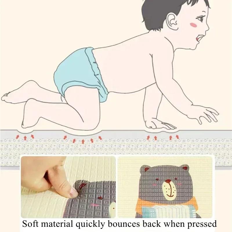Tapis de jeu bébé non toxique haute qualité EPE - 5 tailles au choix - Tapis de sécurité pour enfants et activités