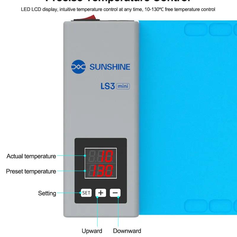 Stalshine-Mini dissolvant d'écran LCD LS3, coussin de séparation de scène chauffante pour téléphone,