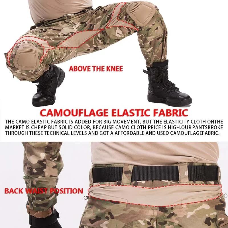 Gen3 pantalon tactique camouflage vêtements de chasse Multicam G3 Cargo pantalon entraînement Combat