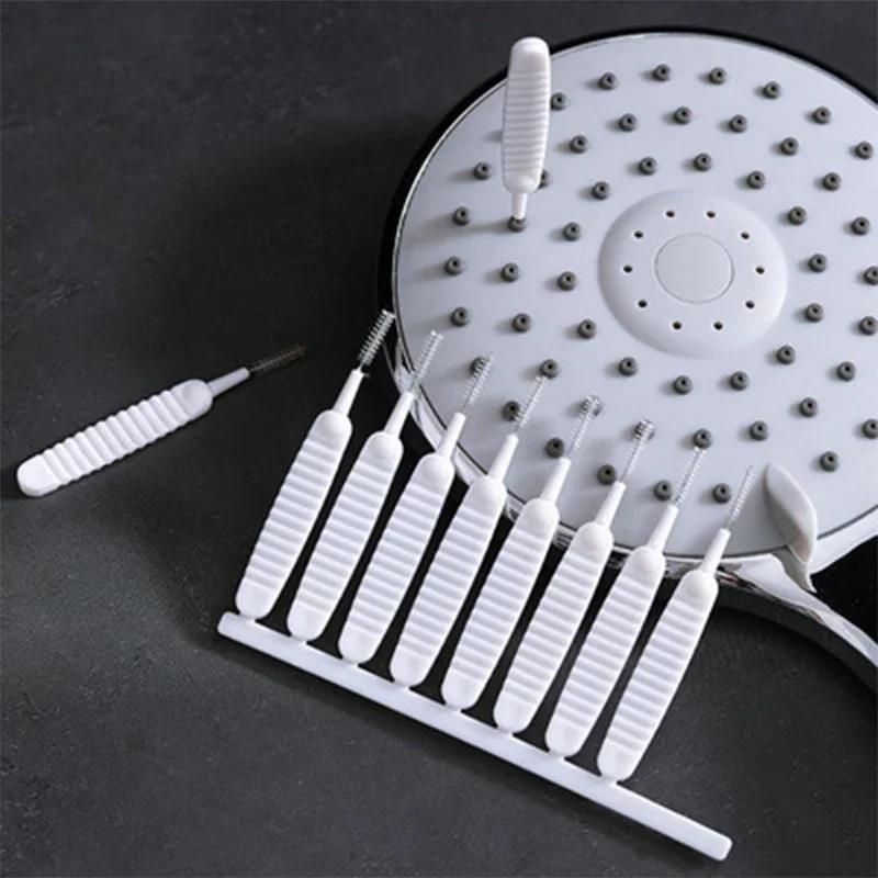 HOMicro-Brosse en nylon anti-colmatage pour pommeau de douche, nettoyeur de livres, trou de téléphon