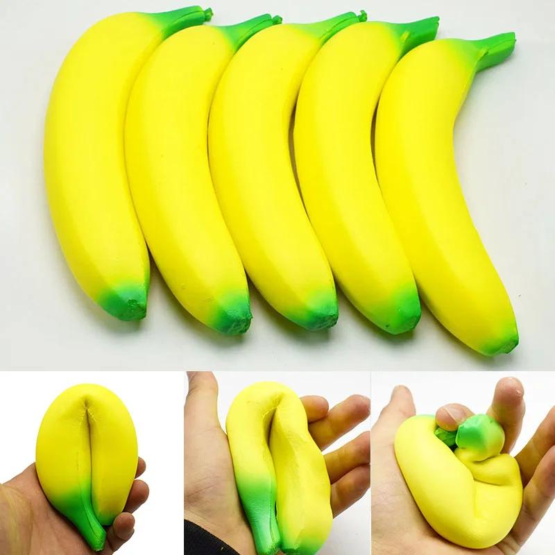 Jouets banane Squishy Anti-stress, Jumbo à montée lente, jouet à presser aux fruits, drôle, Anti-Str