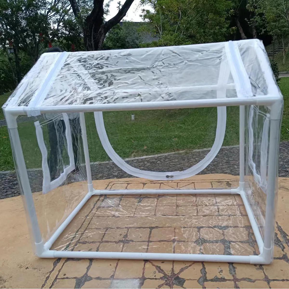 Abri de pluie de serre portable adapté à une utilisation intérieure et extérieure dans les cours - c