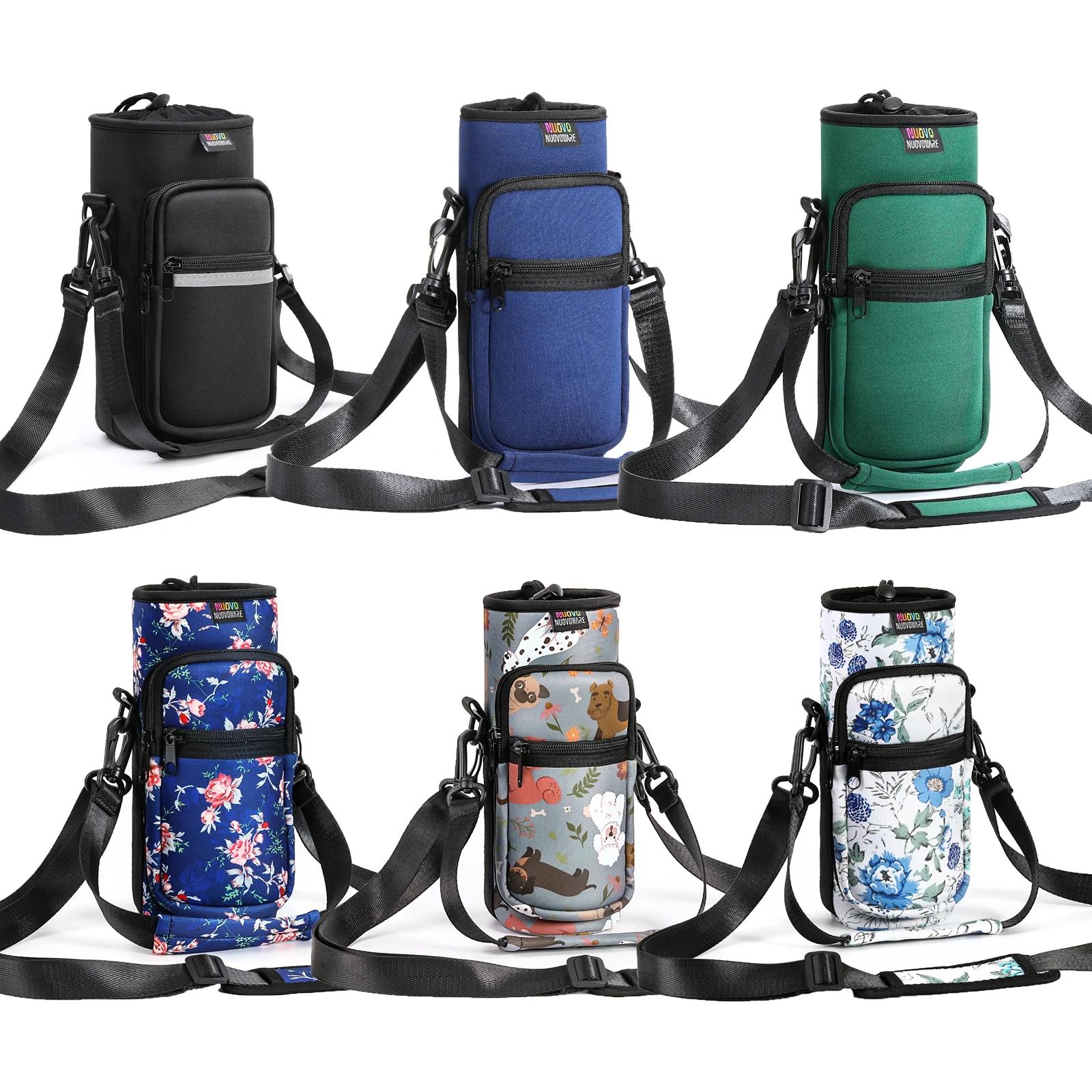 Nuovoware sac de transport de bouteille d'eau 25oz/32oz porte-pochette de bouteille bandoulière régl