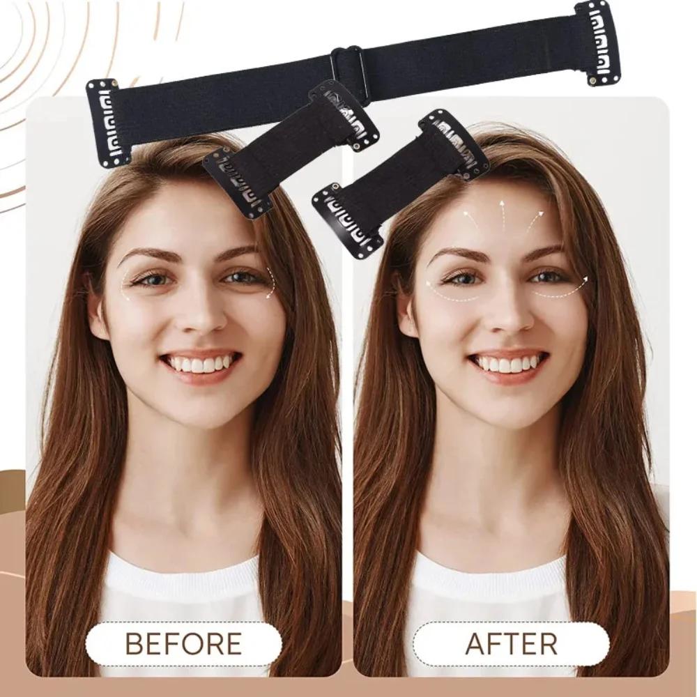 Bandes de lifting portables, sourcils et yeux invisibles réglables, sangle d'étirement élastique réu