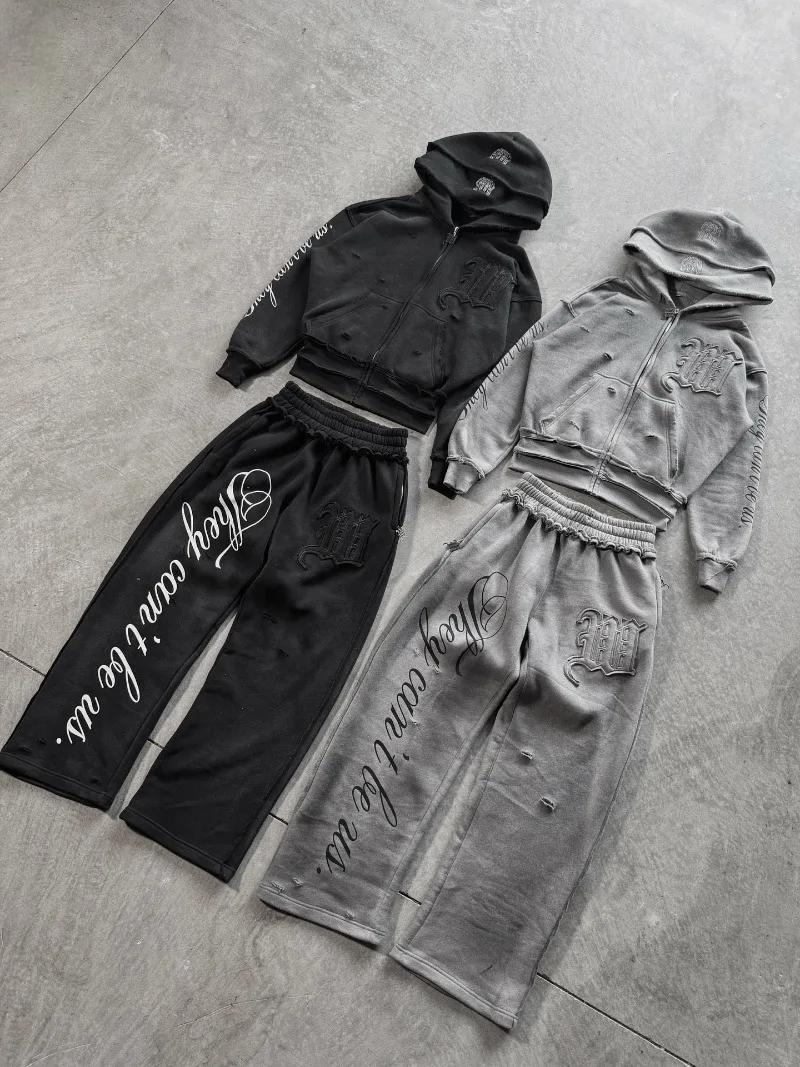 Sweat à capuche surdimensionné pour hommes et femmes, marque de mode américaine, motif de lettre M b