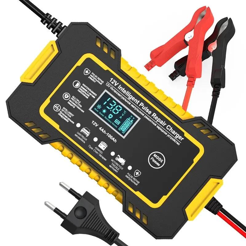 Chargeur de batterie de voiture entièrement automatique SnapFull, chargeurs de réparation d'impulsio