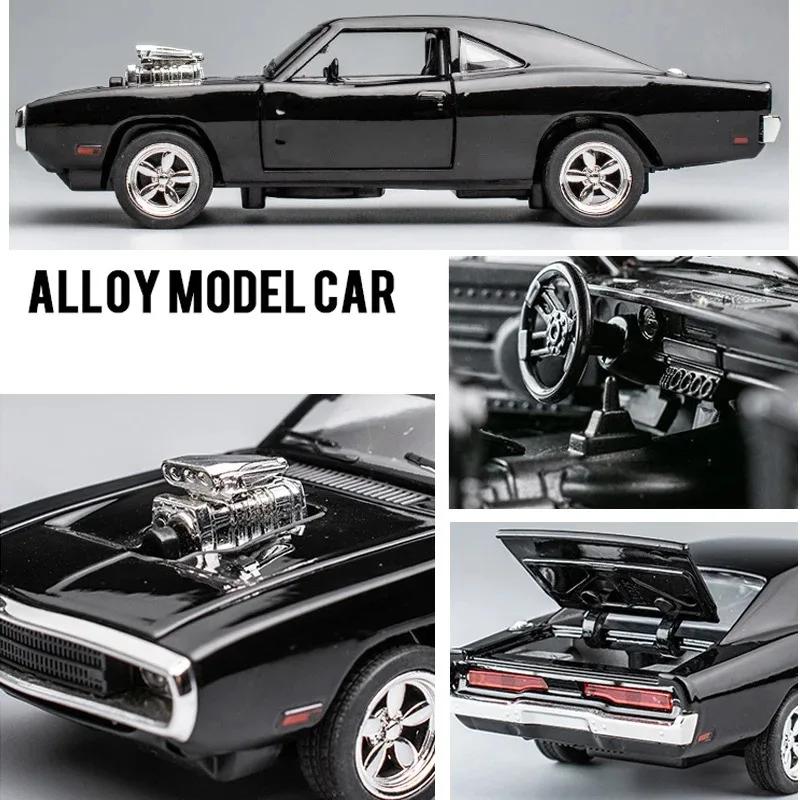 Modèle de voiture de sport en alliage Dodge Charger, Simulation 1:32, voiture de luxe, jouet pour en