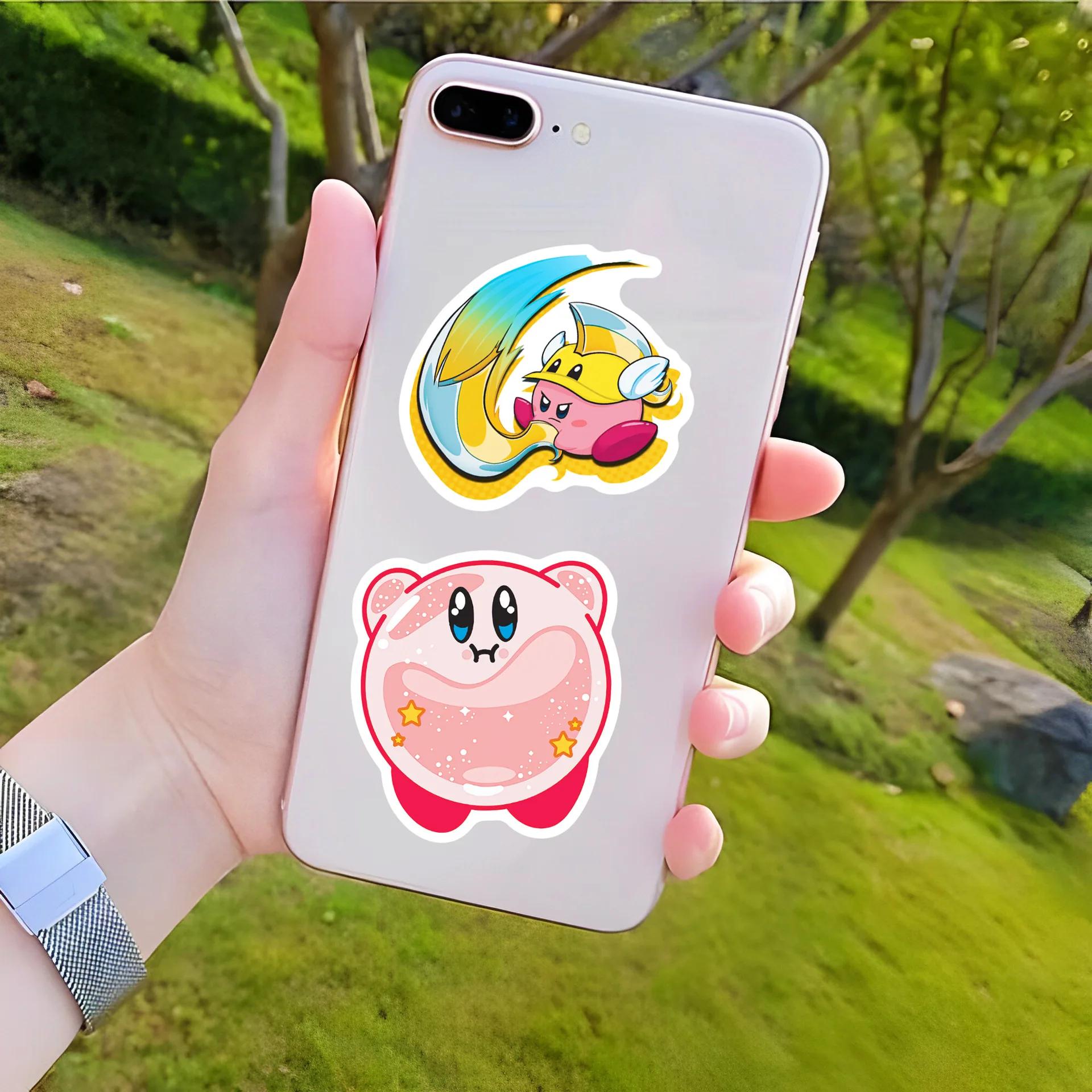 50 pièces jeu Kawaii Kirby autocollants décalcomanies jouets classiques bricolage téléphone bagages 