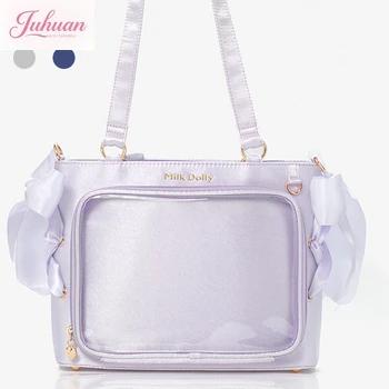 ItaBag – sacs sous les bras en Satin pour filles, élégants, avec rubans doux, sac à bandoulière avec