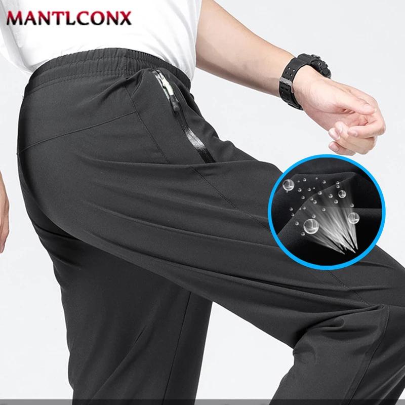 Pantalon décontracté respirant pour hommes, séchage rapide, droit, taille élastique, survêtement, pa