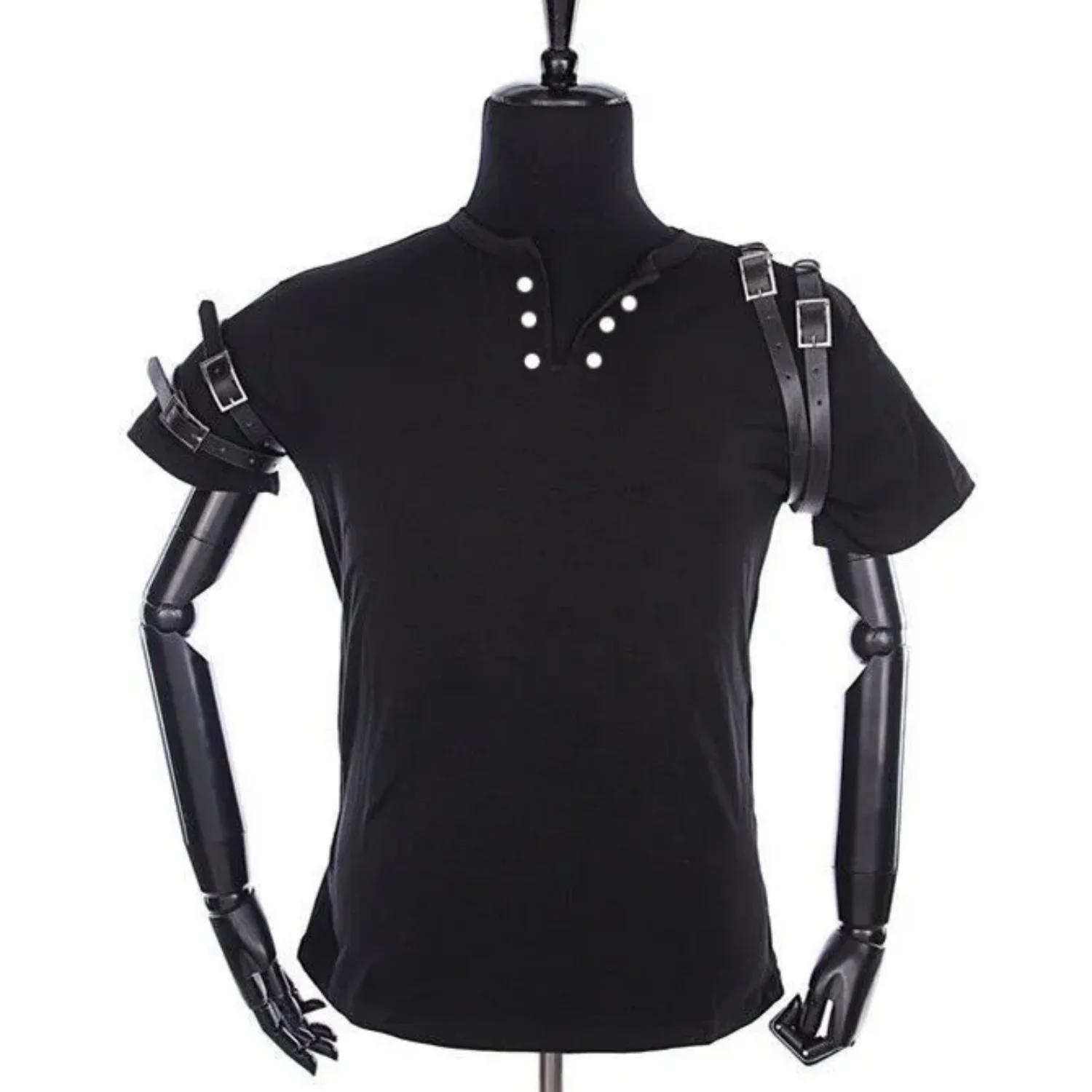 Costumes de joueur imitateur de moto, T-shirt noir BAD classique, ceinture, Michael Joseph Jackson
