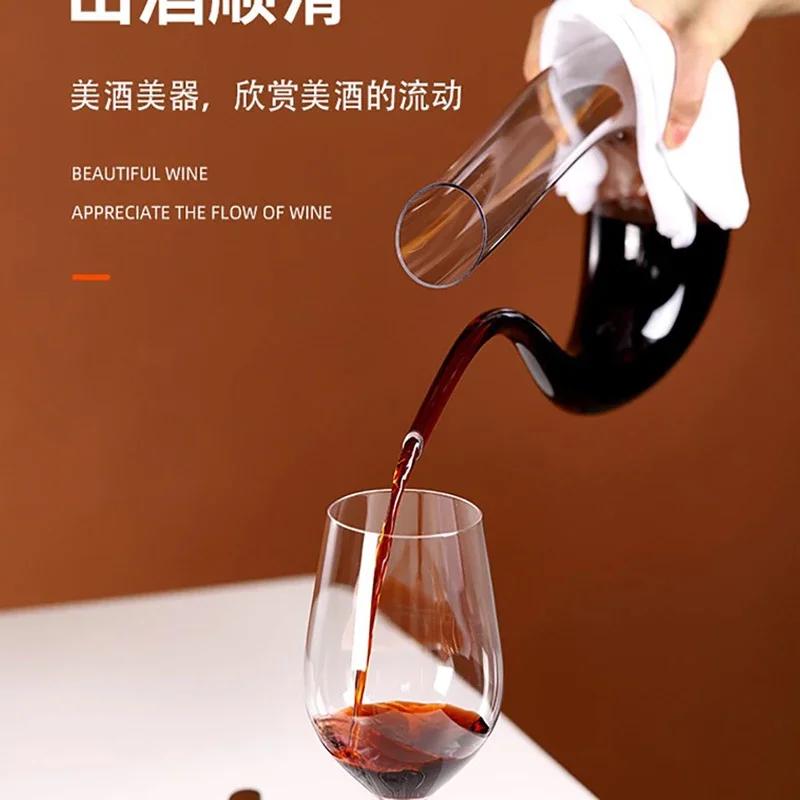 Grand carafe de 1500ML, fait à la main, cristal, vin rouge, verres à Champagne, bouteille, pichet, v