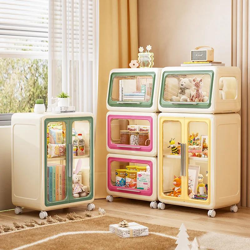 Armoire de rangement de jouets pour enfants, casier, étagère à livres, armoire de rangement multifon