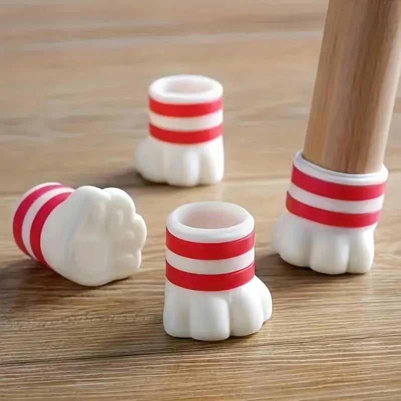 Couvre-pieds de chaise coordonnants, repose-pieds de table et de chaise silencieux et anti-friction,
