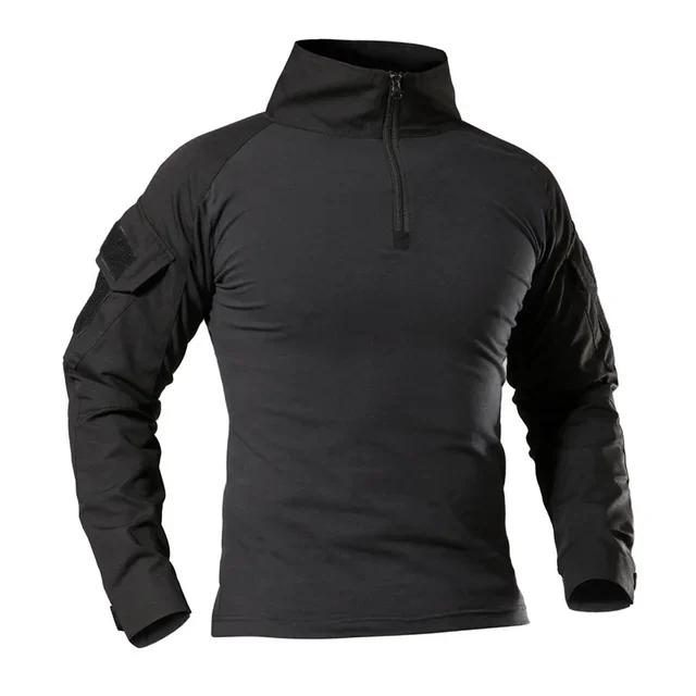 T-Shirts de randonnée tactiques en plein air pour hommes, Combat militaire de l'armée CP Camouflage 